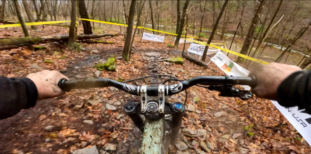 POV Cole Miller at Allegheny Gnar DH Race April 2024